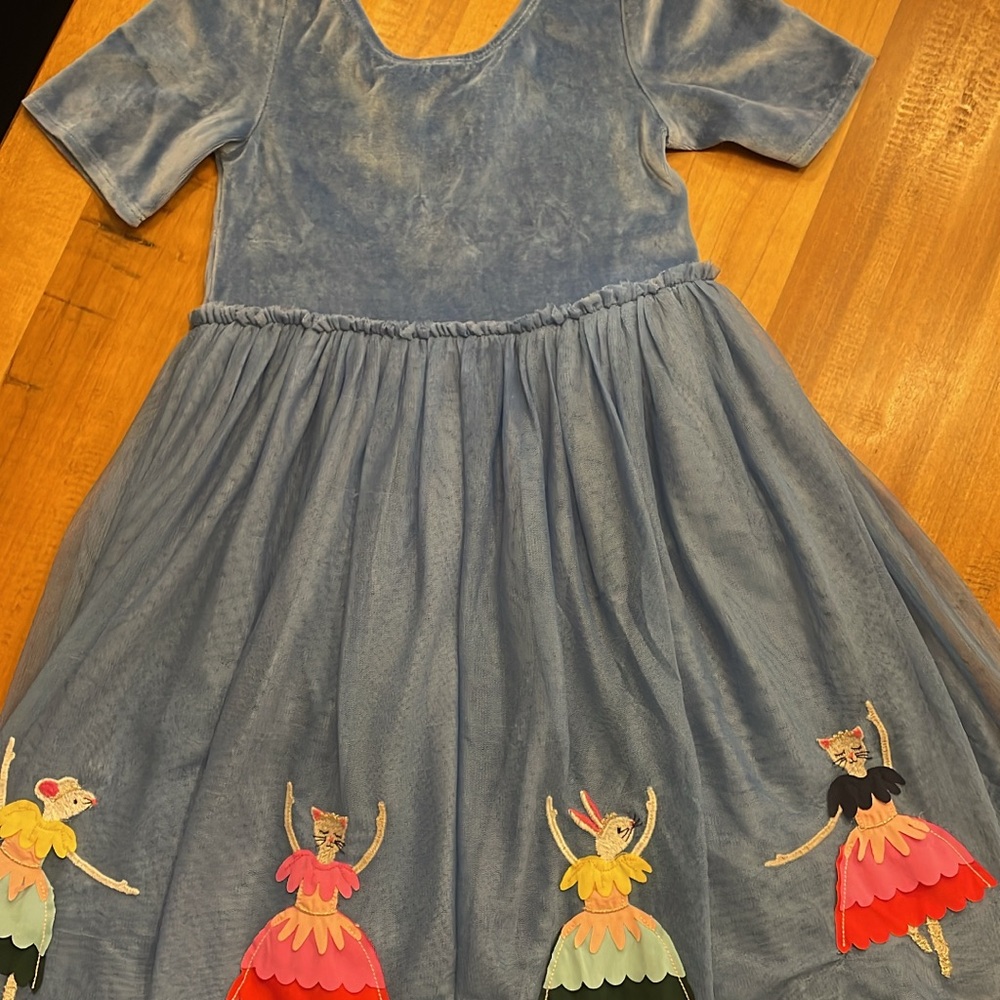 Mini Boden Velvet Tulle Dress 8-9
